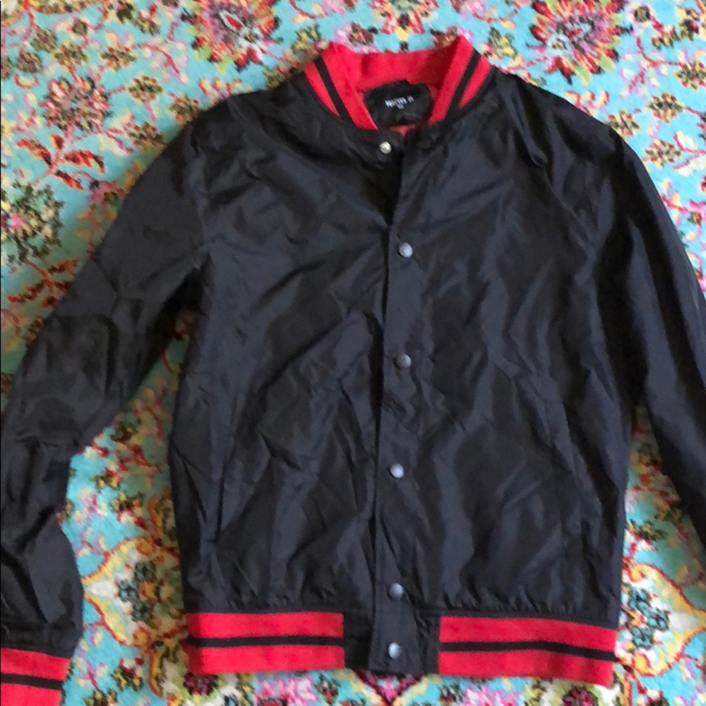 Black and Red Track Jacket